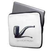 Dies ist kein Rohr - von Hand Gezeichnet Skizze Laptopschutzhülle (Vorderseite Links)