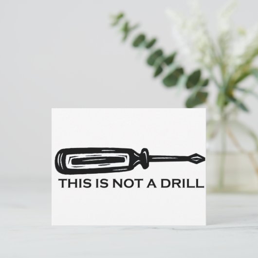 DIES IST KEIN TREIBER POSTKARTE (Stehend Vorderseite)