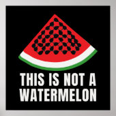 Dies ist kein Watermelon - ein palästinensischer F Poster (Vorne)