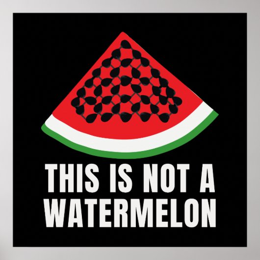Dies ist kein Watermelon - ein palästinensischer F Poster (Vorne)