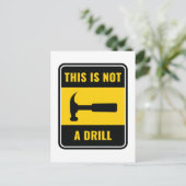Dies ist keine Bohrhammer-Tool-Postkarte Postkarte (Stehend Vorderseite)