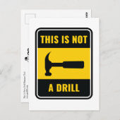 Dies ist keine Bohrhammer-Tool-Postkarte Postkarte (Vorne/Hinten)