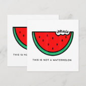 'Dies ist keine palästinensische Sammlung von Wass Einladung (Vorne/Hinten)