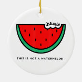 'Dies ist keine palästinensische Sammlung von Wass Keramik Ornament (Hinten)