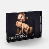 Dies ist Liebe Elegantes handgeschriebenes Skript Fotoblock (Links)