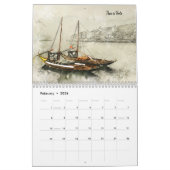 Dies ist Lissabon und Porto Portugal Kalender (Feb 2026)