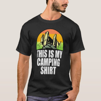 Dies ist mein Campingplatz Camper Männer Frauen Ki T-Shirt
