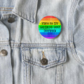 Dies ist mein Coming Out Button LGBTQ Gay Pride (Beispiel)