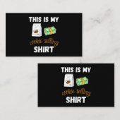 Dies ist mein Cookie-Shirt für einen Cookie-Scout Visitenkarte (Vorne/Hinten)