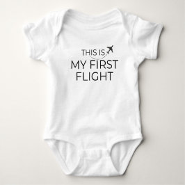 "Dies ist mein erster Flug" Minimalistisch für Bab Baby Strampler