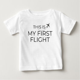 "Dies ist mein erster Flug" Minimalistisch für Bab Baby T-shirt