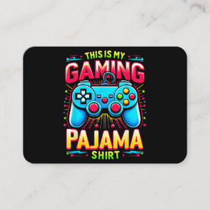 Dies ist mein Gaming-Pyjama-Shirt Gamepad Videospi Visitenkarte