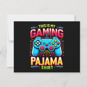 Dies ist mein Gaming-Schlafanzug-Shirt Gamepad Vid Feiertagskarte
