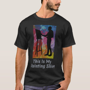Dies ist mein Gemälde zeigt einen Künstler im e R T-Shirt