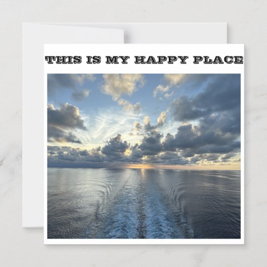 DIES IST MEIN GLÜCKLICHER ORT KRISTE SCHIFFE TÜR M MAGNETEINLADUNG (Vorderseite)