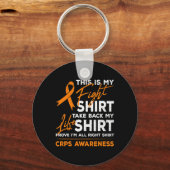 Dies ist mein Kampf RSD CRPS Awareness Orange Ribb Schlüsselanhänger (Vorderseite)