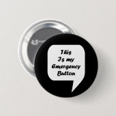 'Dies ist mein Notknopf' Button (Vorne & Hinten)