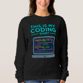 Dies ist mein Programmierrechner Sweatshirt (Vorderseite)