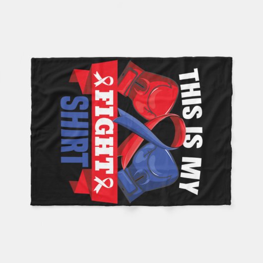 Dies ist mein Shirt-Kranken-Herzerkrankungen Kämpf Fleecedecke (Vorderseite (Horizontal))