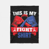 Dies ist mein Shirt-Kranken-Herzerkrankungen Kämpf Fleecedecke (Vorderseite)