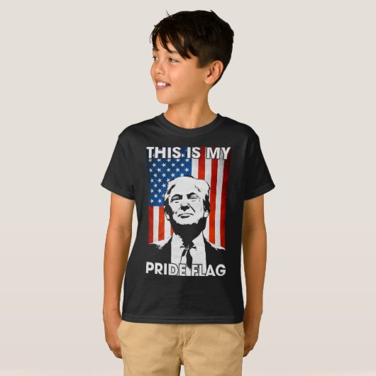 Dies ist mein Stolz Flag Trump American Flag 4. Ju T-Shirt (Vorne ganz)