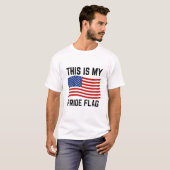 Dies ist mein Stolz Flag - USA & Amerika 4. Juli T-Shirt (Vorne ganz)