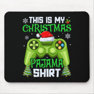 Dies ist mein Weihnachten-Pyjama-Videospiel-Gamer- Mousepad