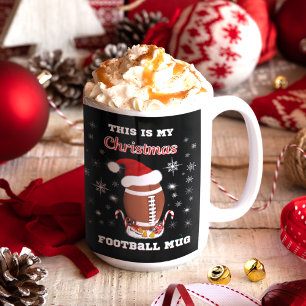 Dies ist mein Weihnachts-Football-Becher mit Snack Jumbo-Tasse