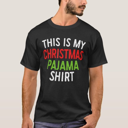 Dies ist mein Weihnachts Pajama Erwachsenen XMas P T-Shirt (Vorderseite)