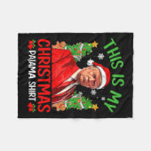 Dies ist mein Weihnachts Pajama Funny Trump Xmas P Fleecedecke (Vorderseite (Horizontal))