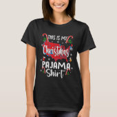 Dies ist mein Weihnachts-Pajama-Shirt Funny Trump T-Shirt (Vorderseite)