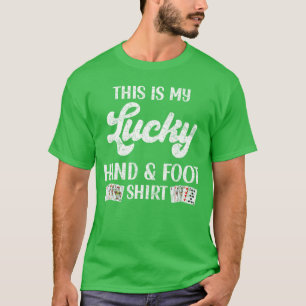 Dies ist meine Glückshand und Fuß lustige Kartensp T-Shirt