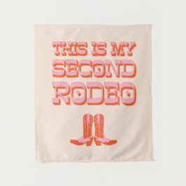 Dies ist My Second Rodeo (+ Cowboystiefel) Wandteppich