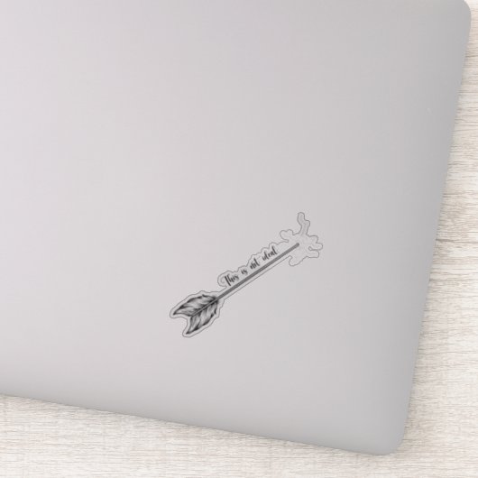 Dies ist nicht der ideale Aufkleber - B&W (Detail)