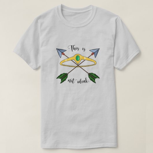 Dies ist nicht der ideale T - Shirt - Grau (Design vorne)