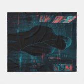 Dies ist nicht die Originalversion - Glitchcore Ar Fleecedecke (Vorderseite (Horizontal))