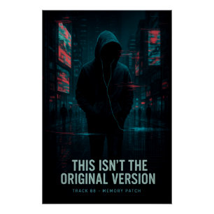 Dies ist nicht die Originalversion - Glitchcore Ar Poster