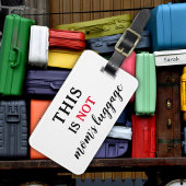 Dies ist NICHT | Humorale Mama Life Typografie Fun Gepäckanhänger