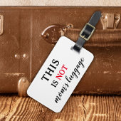 Dies ist NICHT | Humorale Mama Life Typografie Fun Gepäckanhänger