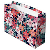Dies ist nur ein boho l modernen Frühlingsblumen G Große Geschenktüte (Rückseite Schrägansicht)