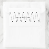 Dies ist nur ein Test Rechteckiger Aufkleber (Tasche)