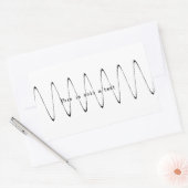 Dies ist nur ein Test Rechteckiger Aufkleber (Umschlag)