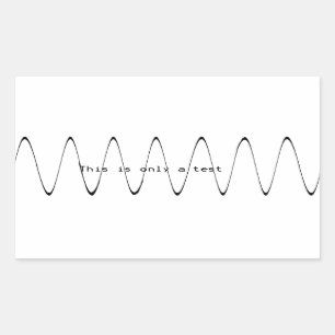 Dies ist nur ein Test Rechteckiger Aufkleber
