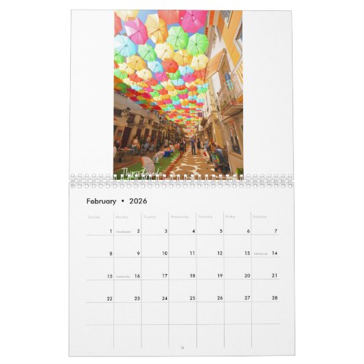 Dies ist Portugal Kalender (Feb 2026)