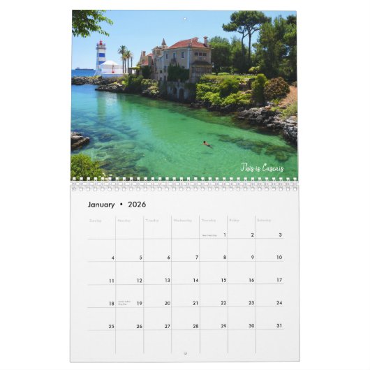 Dies ist Portugal Kalender (Jan 2026)