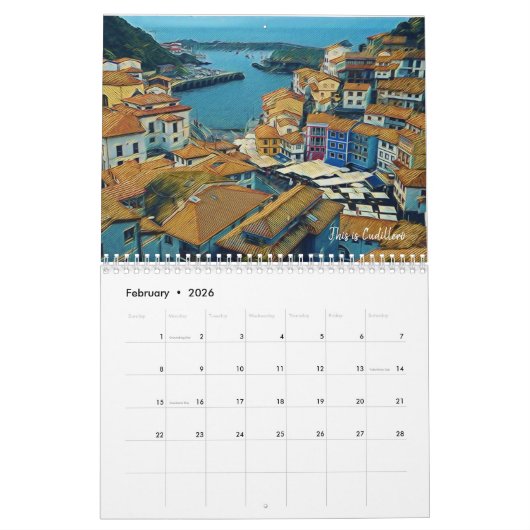 Dies ist Spanien - jenseits von Madrid und Barcelo Kalender (Feb 2026)