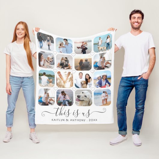 DIES IST US-handgeschriebene Skriptschwerpunkte 16 Fleecedecke (Beispiel)