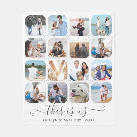 DIES IST US-handgeschriebene Skriptschwerpunkte 16 Fleecedecke (Vorderseite)