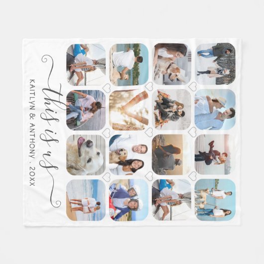 DIES IST US-handgeschriebene Skriptschwerpunkte 16 Fleecedecke (Vorderseite (Horizontal))