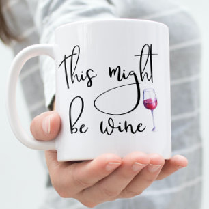 Dies könnte eine handgeschriebene Tasse des Weinka